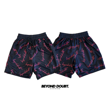 MESH SHORT - "VELO BLACK” Design AIRCOOL Fabric - BEYOND DOUBT CLOTHING