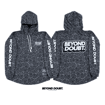 HOODIE - "HEXA BLACK” AIRCOOL FABRIC