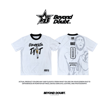 T-SHIRT - "HALI WHITE” Design AIRCOOL & DRIFIT Fabric - BEYOND DOUBT CLOTHING