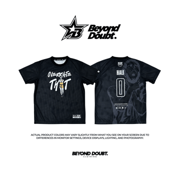 T-SHIRT - "HALI BLACK” Design AIRCOOL & DRIFIT Fabric - BEYOND DOUBT CLOTHING