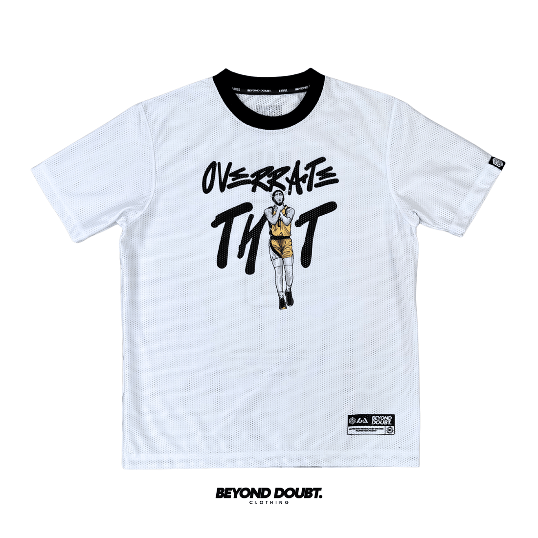 T-SHIRT - "HALI WHITE” Design AIRCOOL & DRIFIT Fabric - BEYOND DOUBT CLOTHING