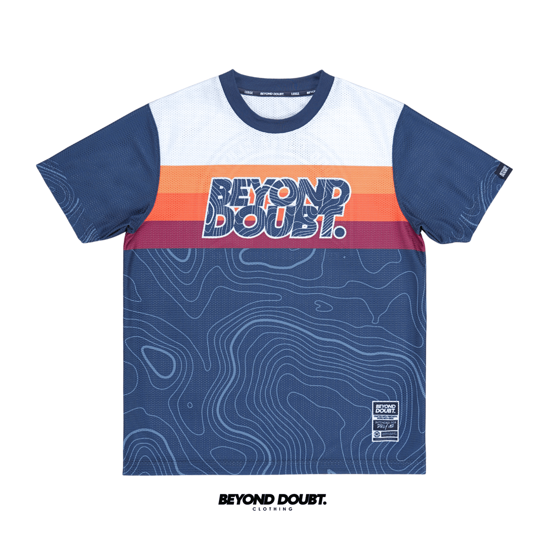 T-SHIRT - "EVEREST” Design AIRCOOL Fabric - BEYOND DOUBT CLOTHING