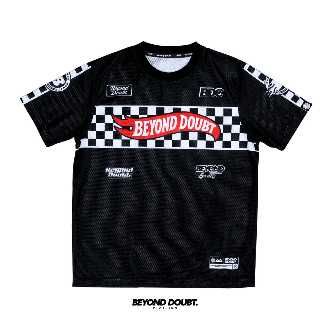 T-SHIRT - "COOP BLACK” Design AIRCOOL Fabric - BEYOND DOUBT CLOTHING
