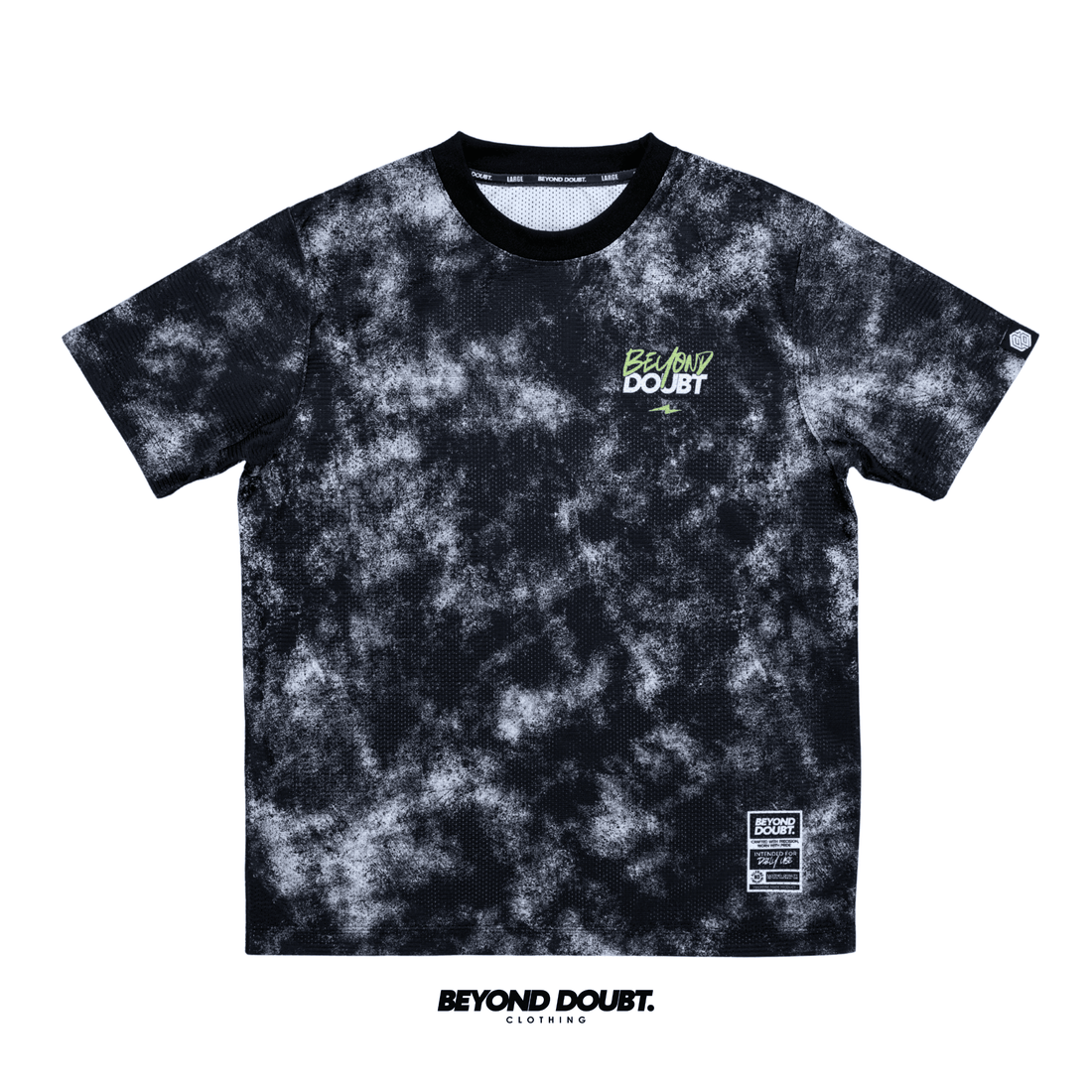 T-SHIRT - "ACID LIME” Design AIRCOOL Fabric - BEYOND DOUBT CLOTHING
