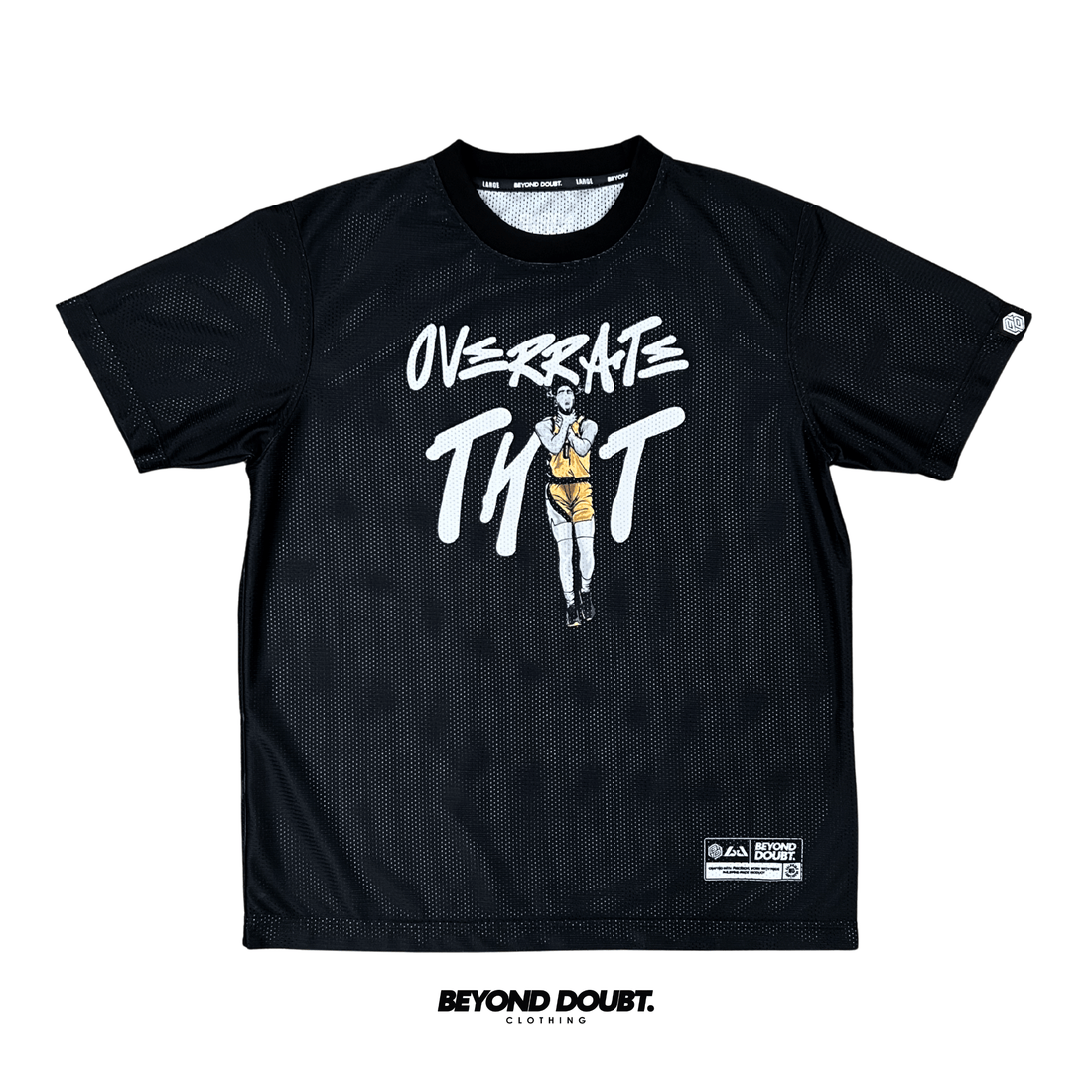 T-SHIRT - "HALI BLACK” Design AIRCOOL & DRIFIT Fabric - BEYOND DOUBT CLOTHING