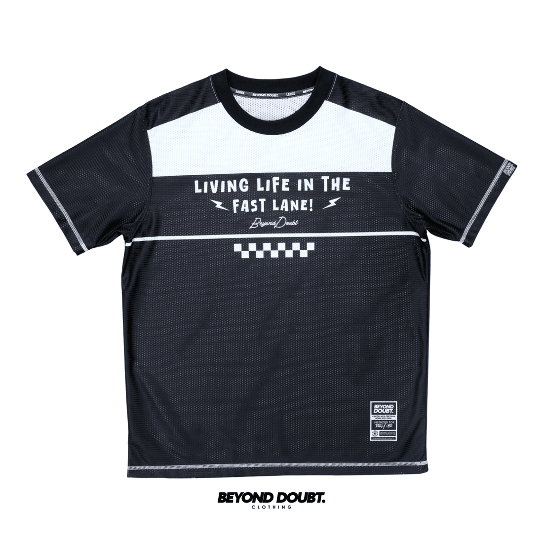 T-SHIRT - "LEAN” Design AIRCOOL Fabric - BEYOND DOUBT CLOTHING
