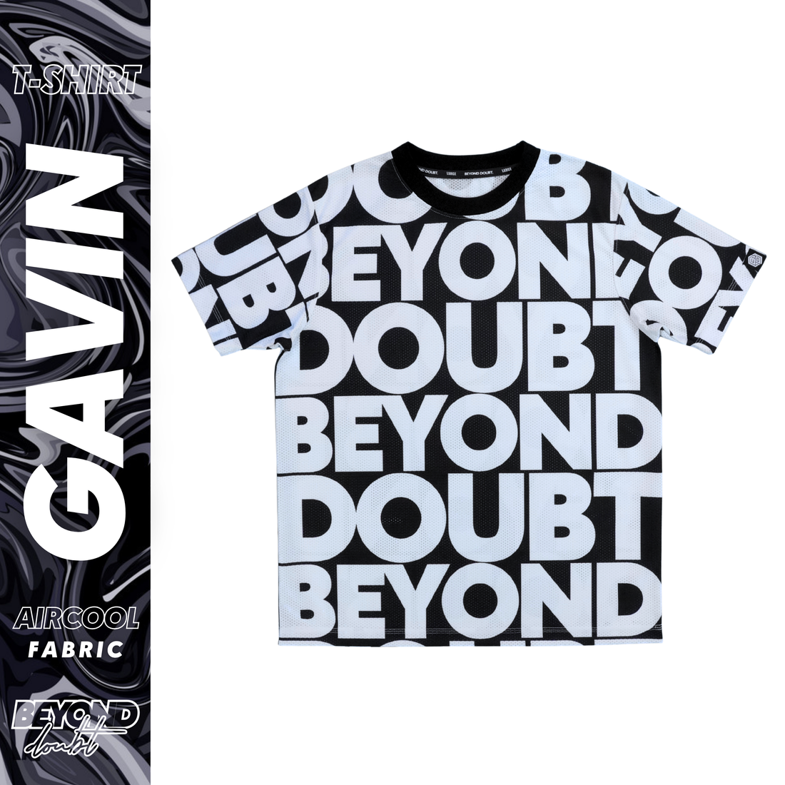 T-SHIRT - "GAVIN” Design AIRCOOL Fabric - BEYOND DOUBT CLOTHING